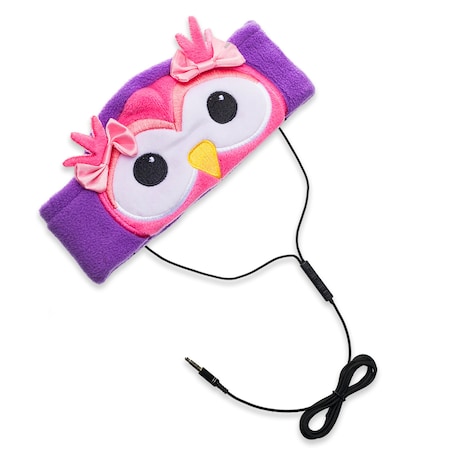 Contixo Adjustable Fleece Headband Headphones, Owl H1-Owl